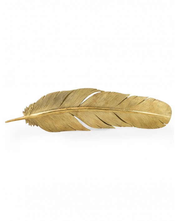 Sienos dekoracija plunksna "Feather Gold"